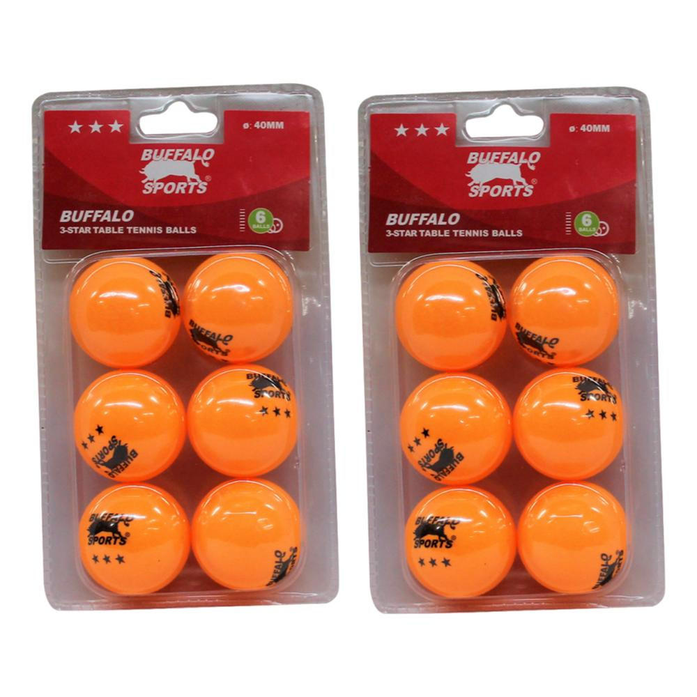 Buffalo Sports Championship 3 Star Table Tennis Balls 12 Pack