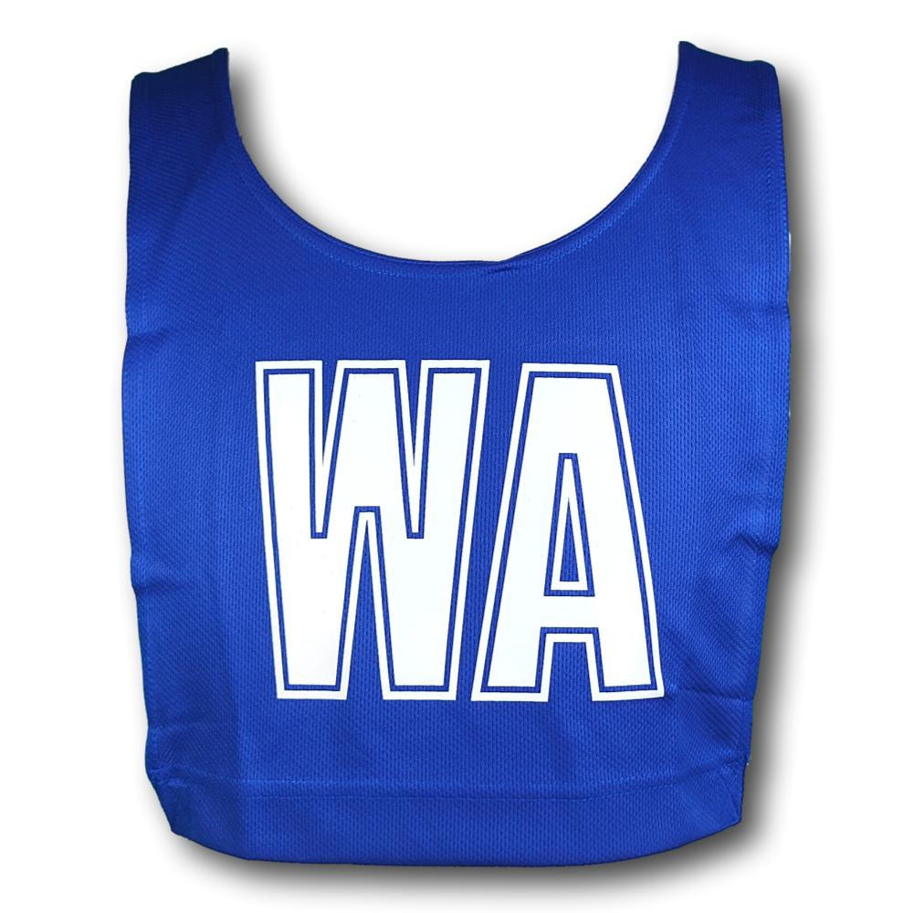 Buffalo Sports Netball Bib Set Royal Blue/White