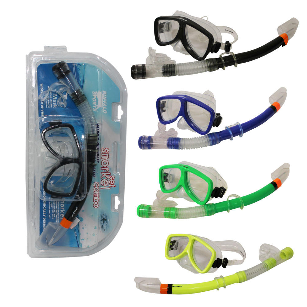 Buffalo Sports  Ocean Diver Mask and Snorkel Set 12 Pack
