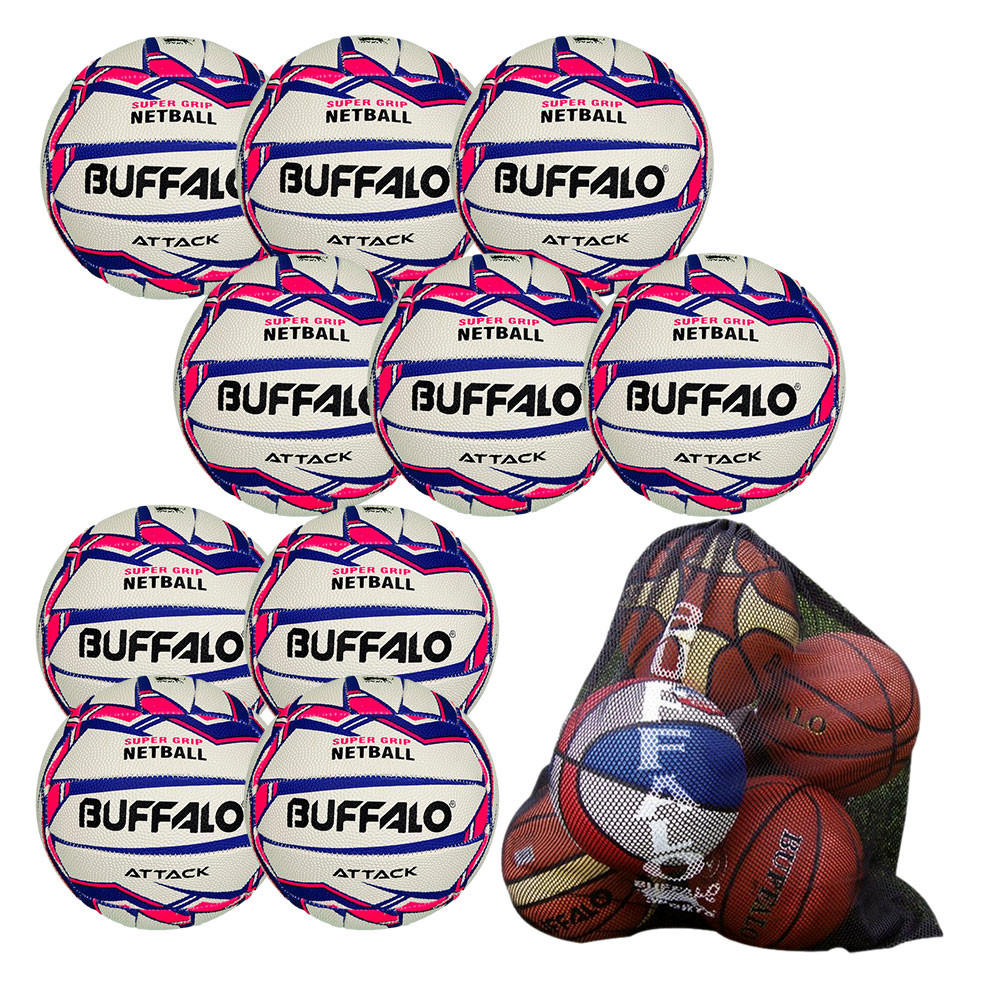 Buffalo Sports Attack Pro Netball 10 Pack