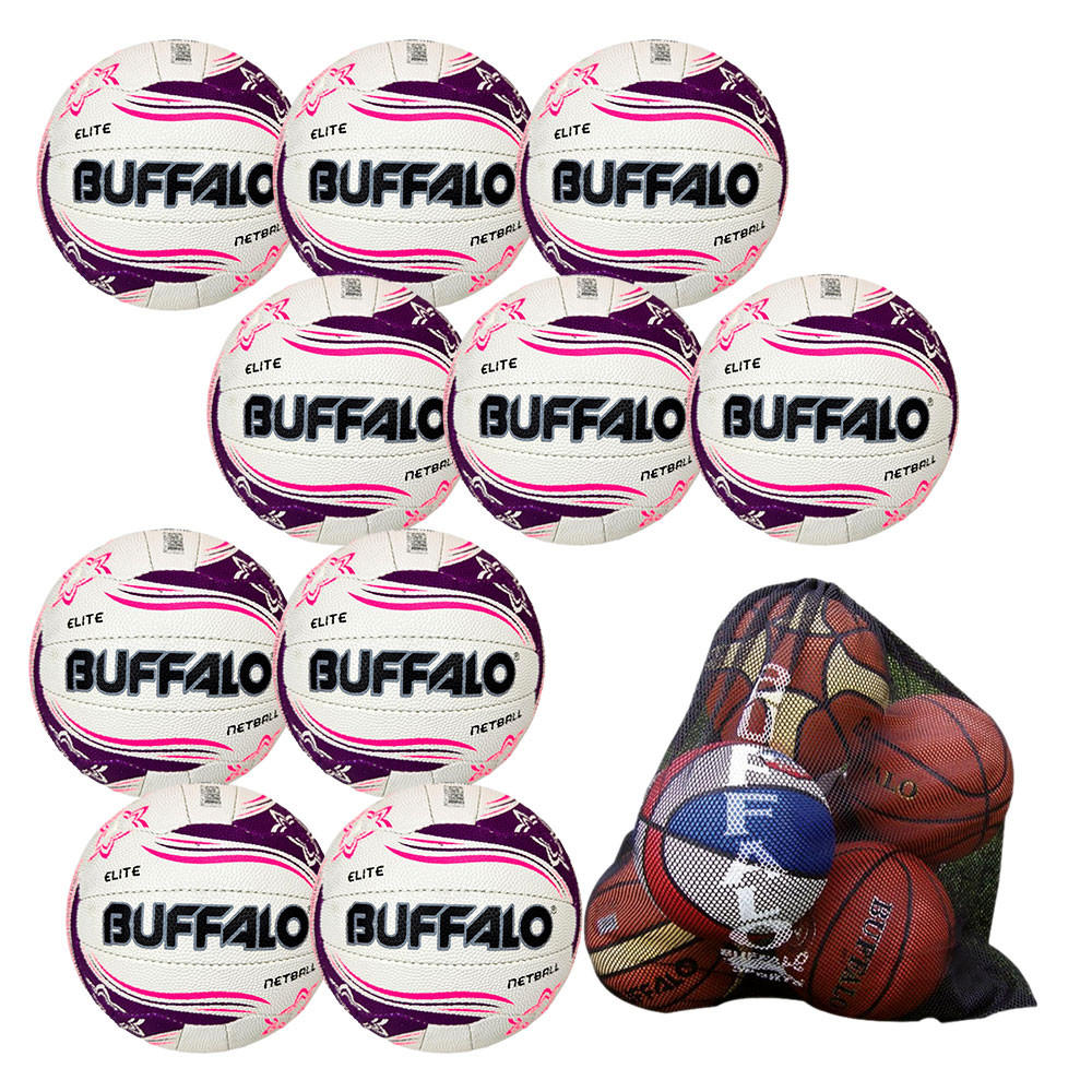 Buffalo Sports Elite Netball 10 Pack