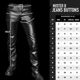 Mister B Leather Jeans Buttons