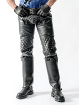 Mister B Leather Padded Sailor Jeans