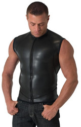 Neoprene Moto Vest Zip Smooth