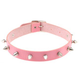 Aiko Spike Choker - Baby Pink