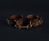 Brown leather Classic Bondage Wrist Restraints