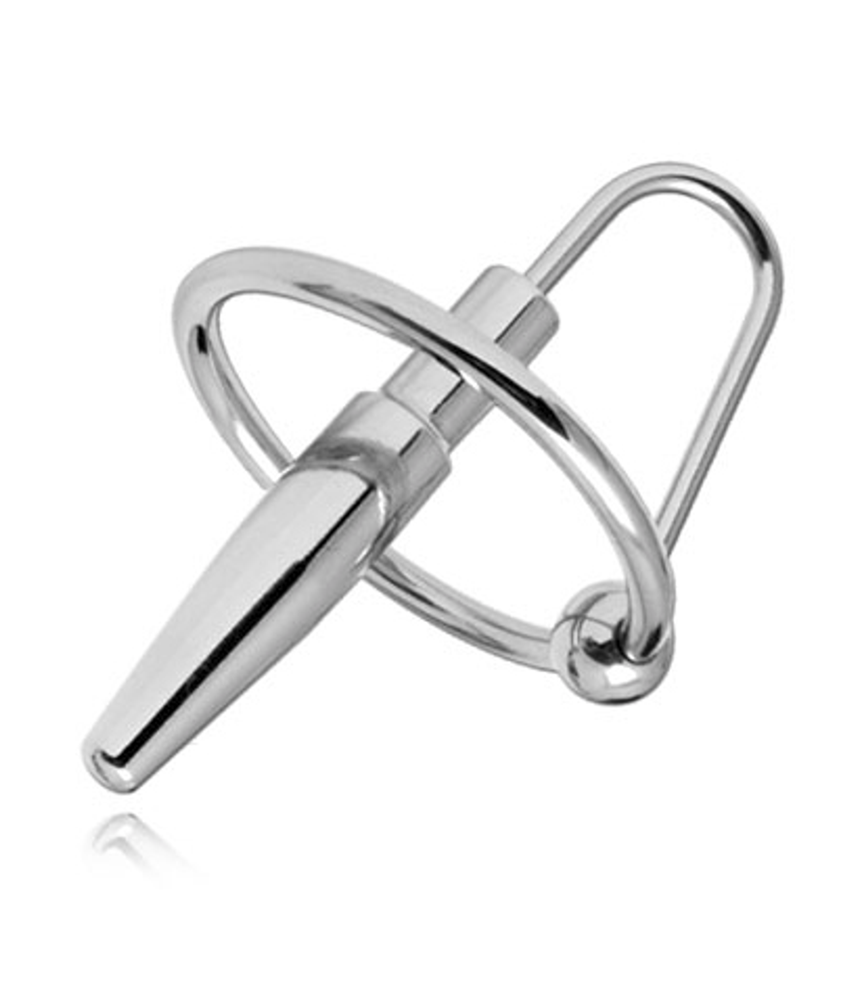 Penis Plug - Stainless Steel - with Glans Ring – The Dungeon Store