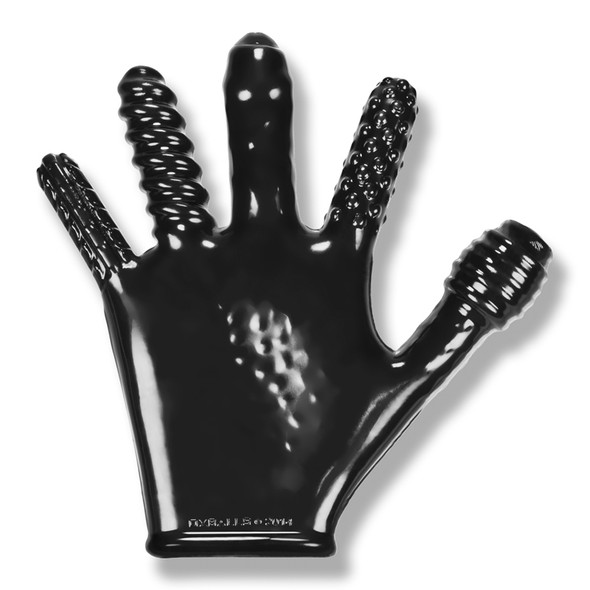 Finger Fuck Textured Glove - Black