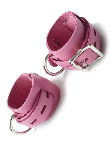 Locking / Buckling Wrist Cuffs - Pink