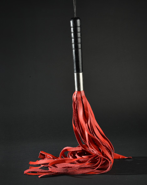 Classic Leather Flogger - Red