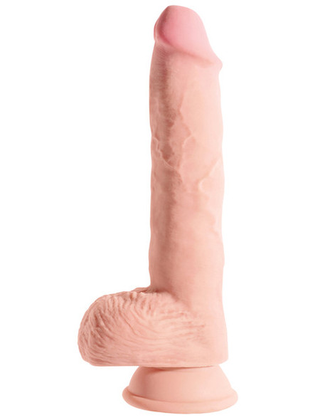 King Cock Plus 10" Triple Density Fat Cock with Balls