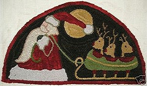 Santa & Reindeer - Breezy Ridge Rugs