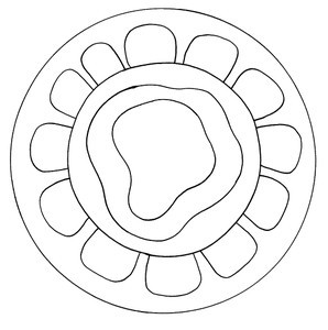 Primitive Petal Flower