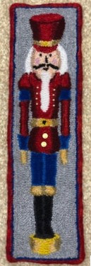 Punch hooked by Kathy Donovan, Checkmate Farm, Bluemont, Virginia