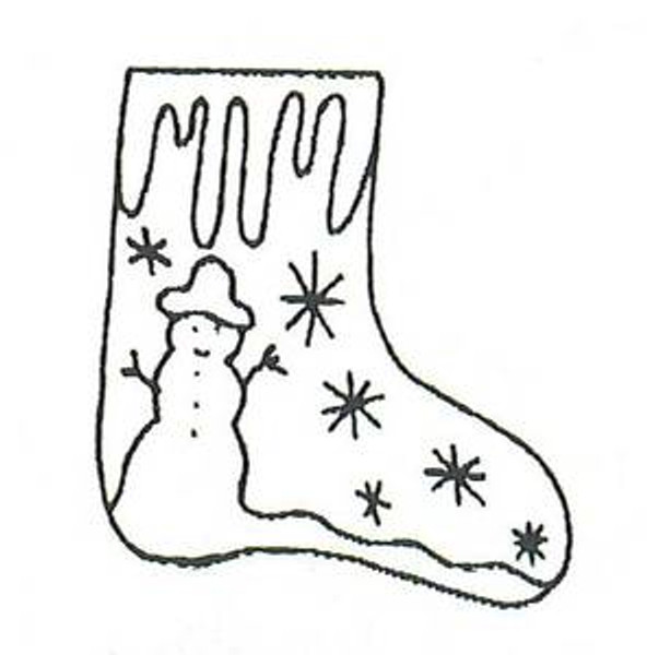 Snowman Stocking