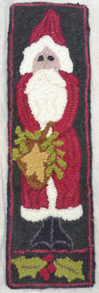 Punch hooked by Kathy Donovan
Checkmate hand-dyed wool rug yarn.