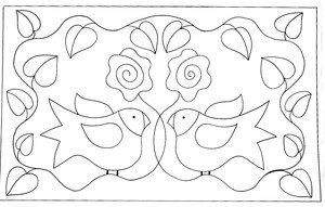 Lovebirds (pillow size)