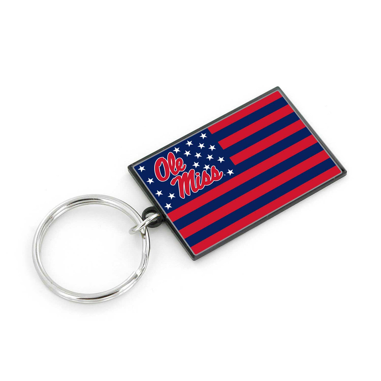 OLE MISS AMERICANA FLAG KEYCHAIN
