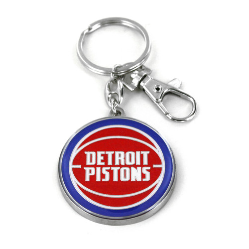 DETROIT PISTONS TEAM LOGO HEAVYWEIGHT KEYCHAIN