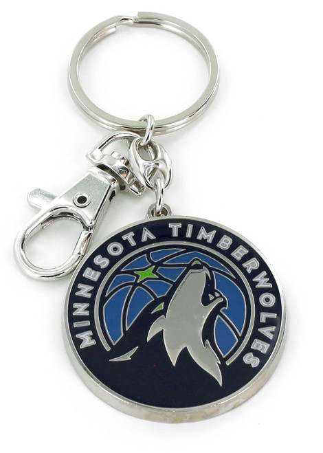 MINNESOTA TIMBERWOLVES TEAM LOGO HEAVYWEIGHT KEYCHAIN