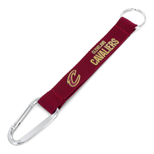 CLEVELAND CAVALIERS (RED) CARABINER LANYARD KEYCHAIN
