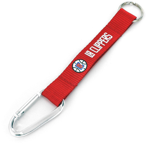 LOS ANGELES CLIPPERS (RED) CARABINER LANYARD KEYCHAIN