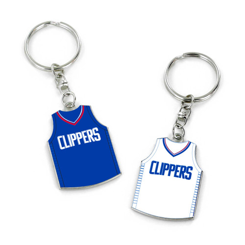 LOS ANGELES CLIPPERS REVERSIBLE HOME/AWAY JERSEY KEYCHAIN
