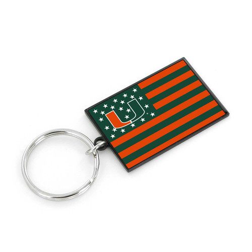 MIAMI AMERICANA FLAG KEYCHAIN