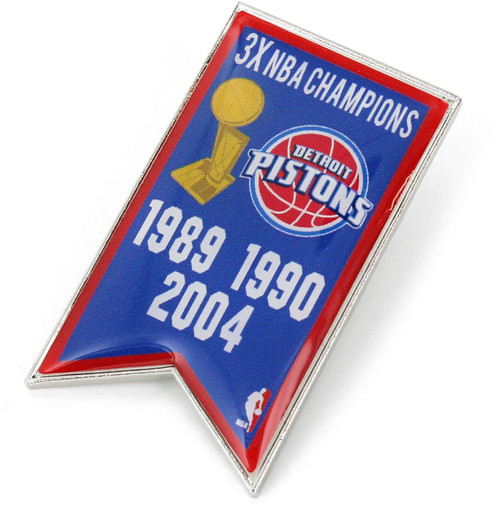 DETROIT PISTONS CHAMPIONSHIP BANNER PIN (SP)