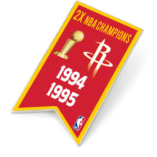 HOUSTON ROCKETS CHAMPIONSHIP BANNER PIN (SP)