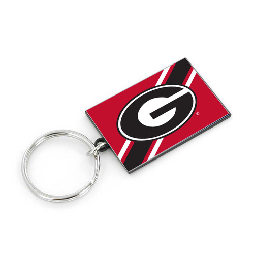 GEORGIA STRIPED KEYCHAIN