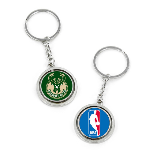 MILWAUKEE BUCKS SPINNING KEYCHAIN