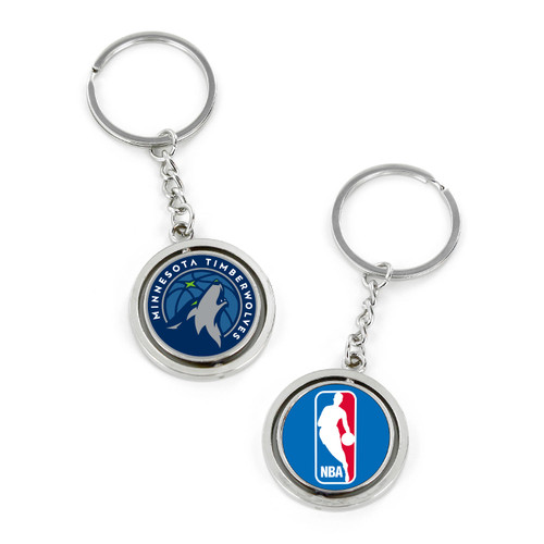 MINNESOTA TIMBERWOLVES SPINNING KEYCHAIN