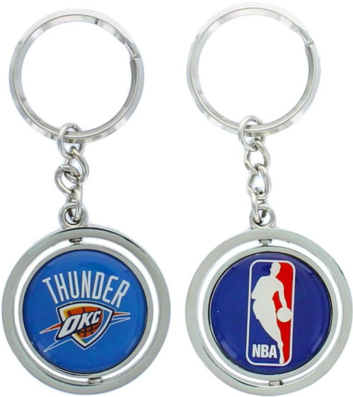 OKLAHOMA CITY THUNDER SPINNING KEYCHAIN