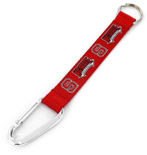 NORTH CAROLINA STATE CARABINER LANYARD KEYCHAIN