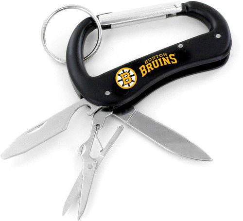 BOSTON BRUINS CARABINER MULTI TOOL KEYCHAIN