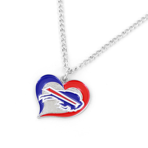 BUFFALO BILLS SWIRL HEART NECKLACE BUFFALO BILLS SWIRL HEART NECKLACE