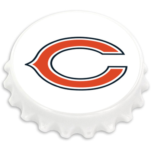 CHICAGO BEARS BOTTLE CAP BOTTLE OPENER MAGNET (OC)