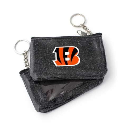 CINCINNATI BENGALS (BLACK) SPARKLE COIN PURSE