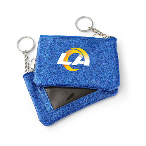 LOS ANGELES RAMS (BLUE) SPARKLE COIN PURSE