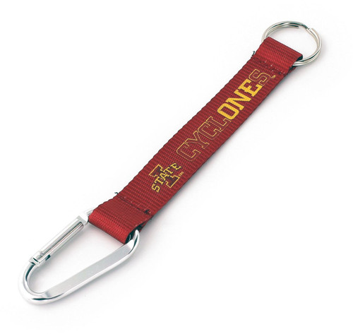 IOWA STATE CARABINER LANYARD KEYCHAIN