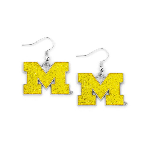 MICHIGAN GLITTER DAZZLE EARRINGS