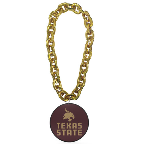 TEXAS STATE (GOLD) FAN CHAIN (PT) TEXAS STATE (GOLD) FAN CHAIN (PT)