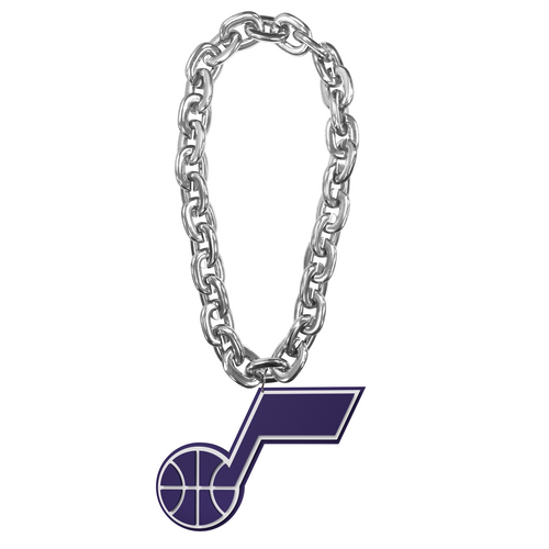UTAH JAZZ (SILVER) FAN CHAIN