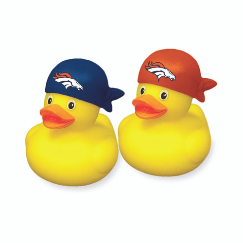 DENVER BRONCOS RUBBER DUCK SET (2-PACK)