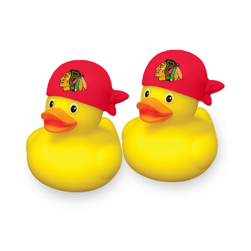 CHICAGO BLACKHAWKS RUBBER DUCK SET (2-PACK)