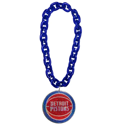 DETROIT PISTONS 'BLING' (ROYAL) FAN CHAIN
