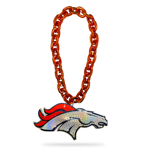 DENVER BRONCOS 'BLING' (ORANGE) FAN CHAIN