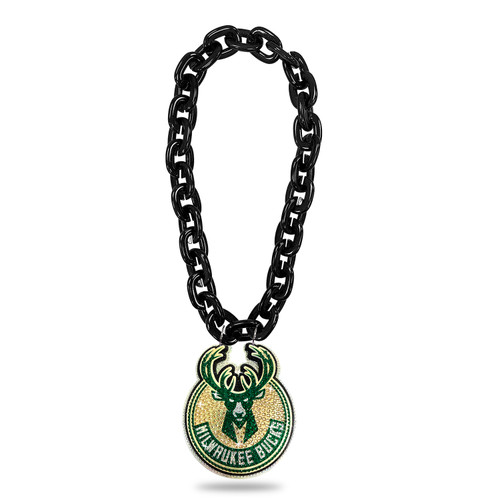 MILWAUKEE BUCKS 'BLING' (BLACK) FAN CHAIN