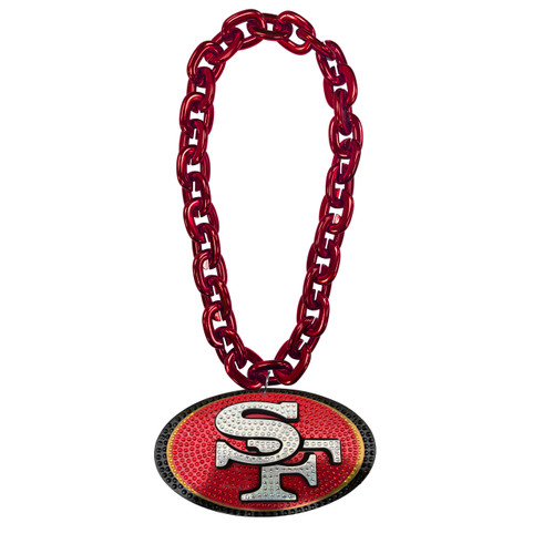 SAN FRANCISCO 49ERS 'BLING' (RED) FAN CHAIN